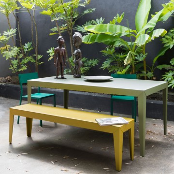 Table à dîner Zef Outdoor Longueur 220cm Pieds effilés