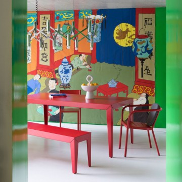 Table à dîner Zef Indoor Longueur 220cm Pieds effilés