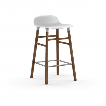 Tabouret Form H.65cm pieds noyer