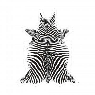 Tapis peau de bête XXL - Zèbre - "baba souk"