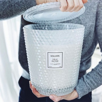 Bougie XL - Milk rose