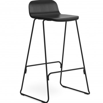 Tabouret Just H.75cm black/black