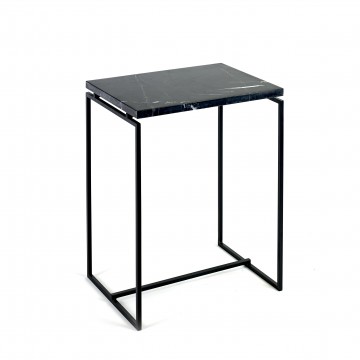 Table occassionnel Nero 40x30cm Noir
