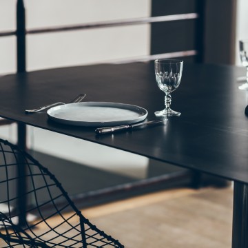 Table à dîner Hodeia 200x100xH.75cm